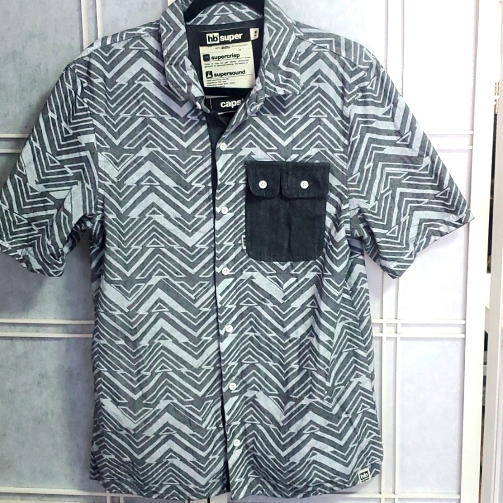 hb super caps! Button Down Shirt